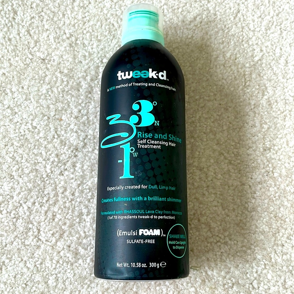 Tweak'd by Nature Rise & Shine Self Cleansing Hair Treatment Emulsi Foam